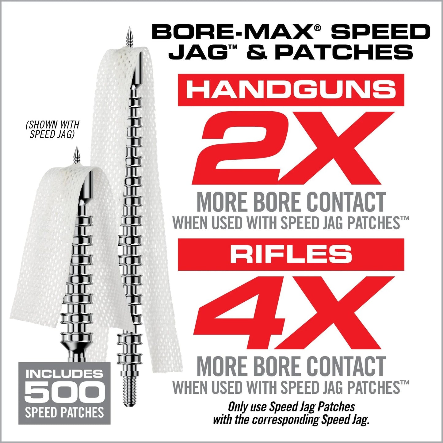 Bore-Max Speed Jags & Patches Multi-Cal Pack