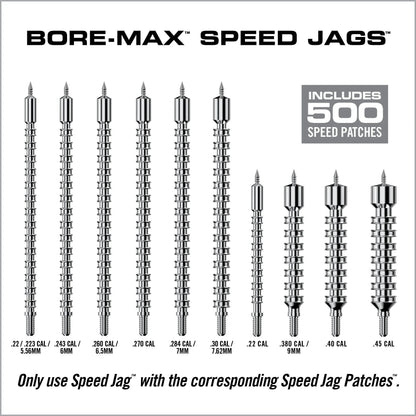 Bore-Max Speed Jags & Patches Multi-Cal Pack