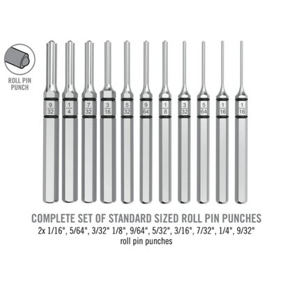 Accu-Punch 11-Piece Roll Pin Punch Set