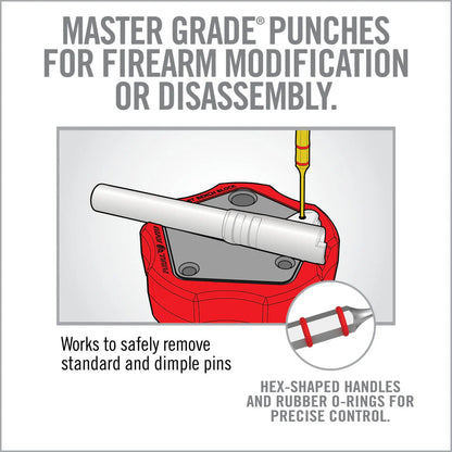 Accu-Punch® 11-Piece Standard Brass & Steel Pin Punch Set