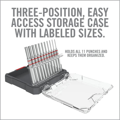 Armorer’s Master Hammer and Accu-Punch 11-Piece Standard Pin Punch Set