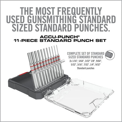 Armorer’s Master Hammer and Accu-Punch 11-Piece Standard Pin Punch Set