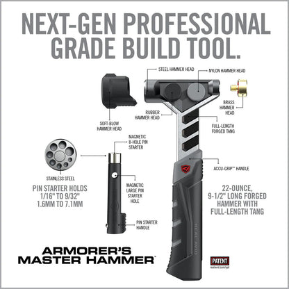 Armorer’s Master Hammer and Accu-Punch 11-Piece Standard Pin Punch Set