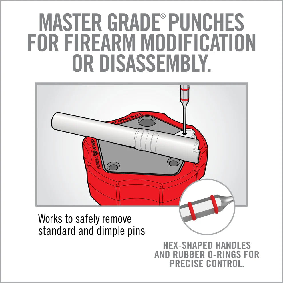 Armorer’s Master Hammer and Accu-Punch 11-Piece Standard Pin Punch Set