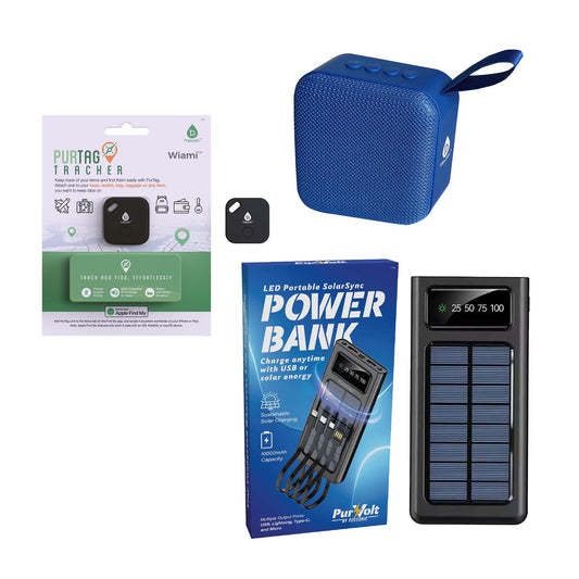 Pursonic Wireless Speaker & Solarsync Power Bank Bundle - Ultimate Sound & Power