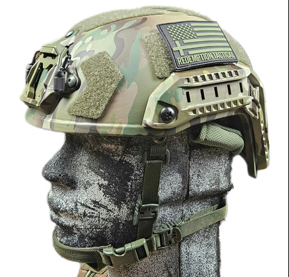 Ballistic Helmet RT2 High Cut Helmet: Tested to LEVEL IIIA (Included Arc Rails, Padding, Straps)