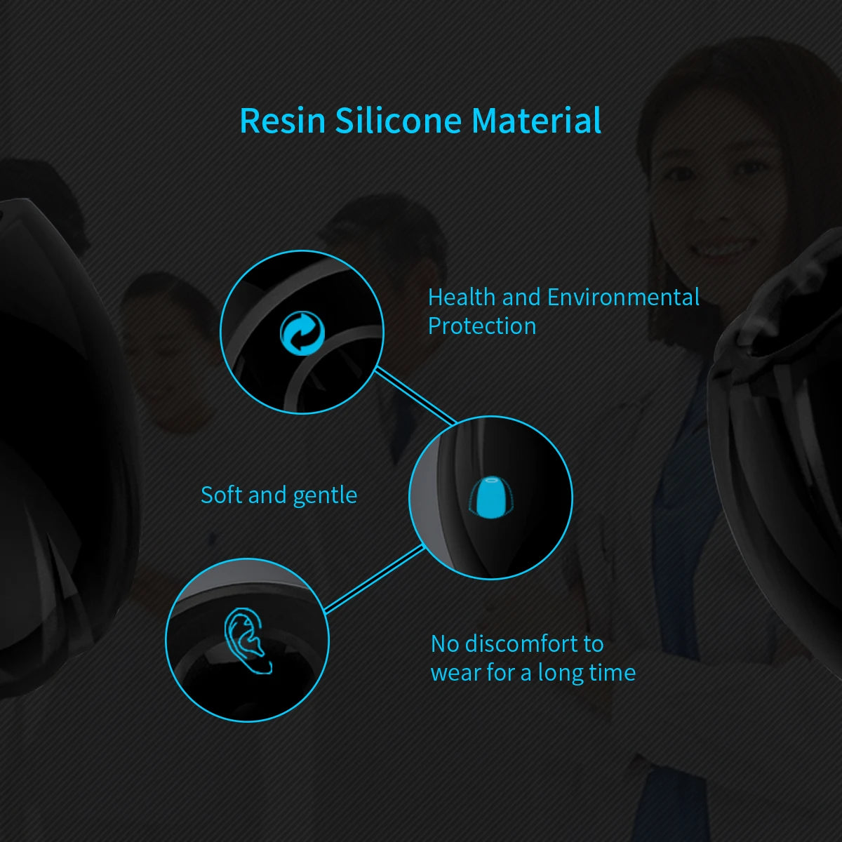 KZ Memory Foam Eartips by THE VOLTRAY VAULT featuring resin silicone material for comfort and environmental protection.