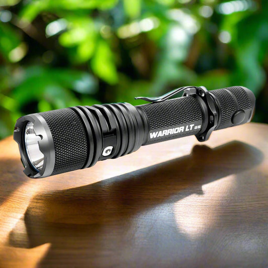 DC-Powertac Warrior GEN5 LT Tactical Flashlight - 3050 Lumens, 480m Throw