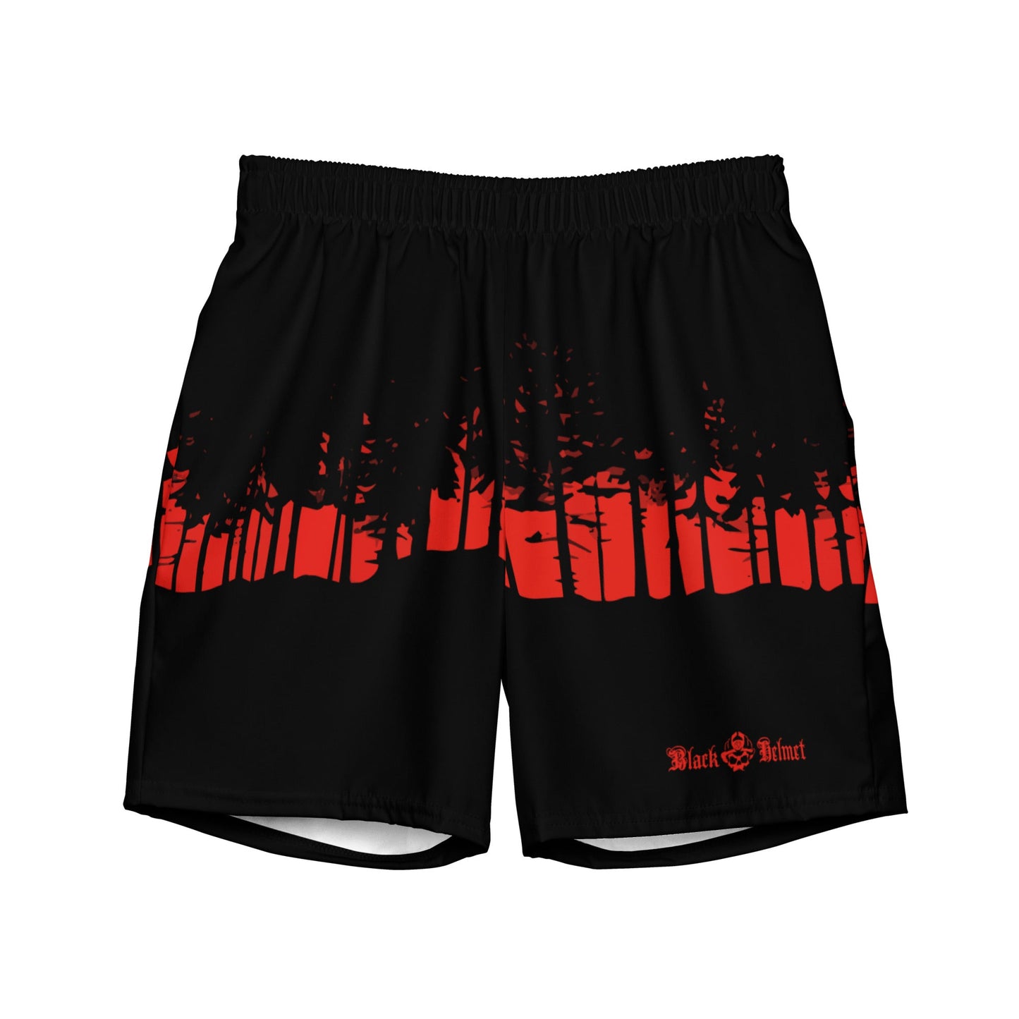 Forest Red Line Men's Swim Trunks