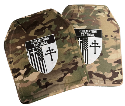 Double MULTI-CURVE | 10x12 Level IV Ballistic Female Multicurve Plates (Single Plate or as a Set)