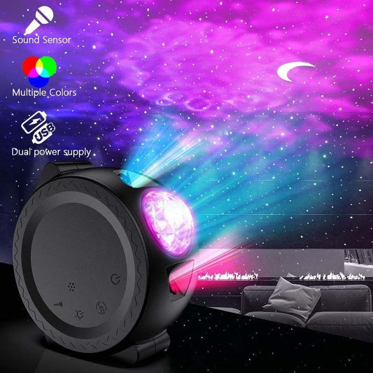DC-THE CEO Alexa Laser Projector - Galaxy Nebula Night Light Decor