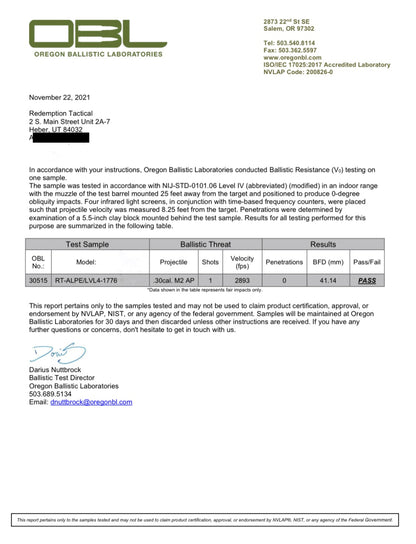 Double MULTI-CURVE | 10x12 Level IV Ballistic Female Multicurve Plates (Single Plate or as a Set)