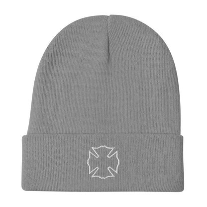 Maltese Cross Embroidered Beanie