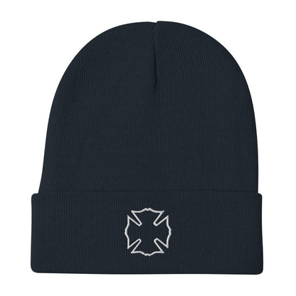 Maltese Cross Embroidered Beanie