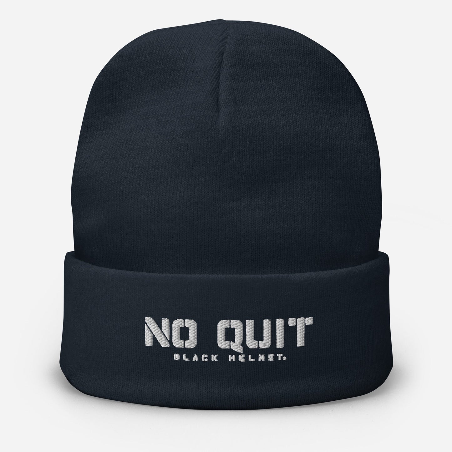 No Quit Embroidered Beanie