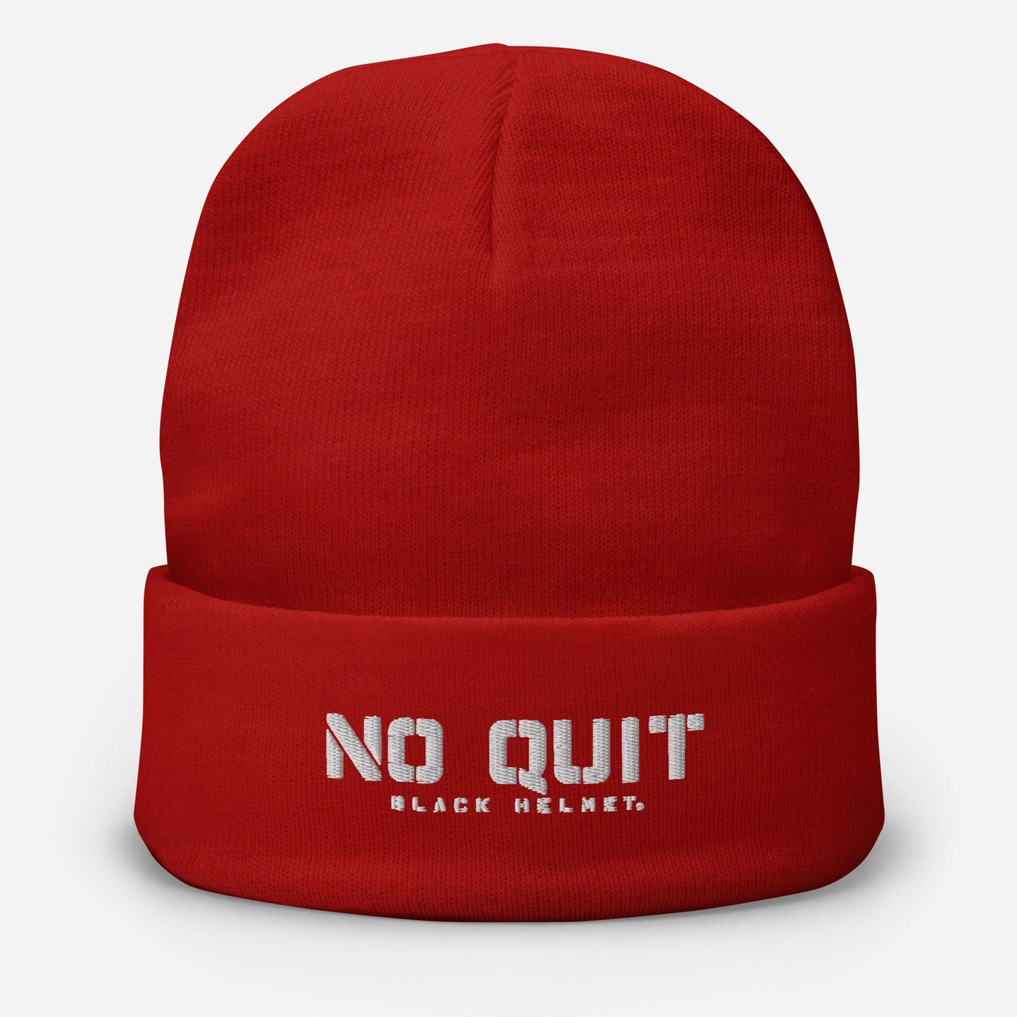 No Quit Embroidered Beanie