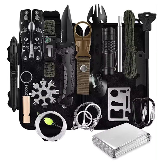 DC-THE CEO 31 Pieces Survival Gear - Complete Emergency Kit