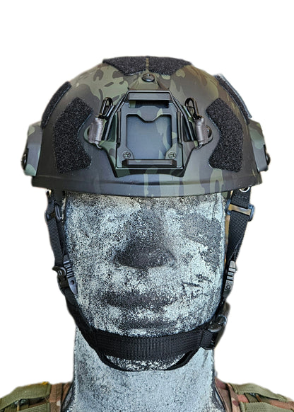 Ballistic Helmet RT2 High Cut Helmet: Tested to LEVEL IIIA (Included Arc Rails, Padding, Straps)