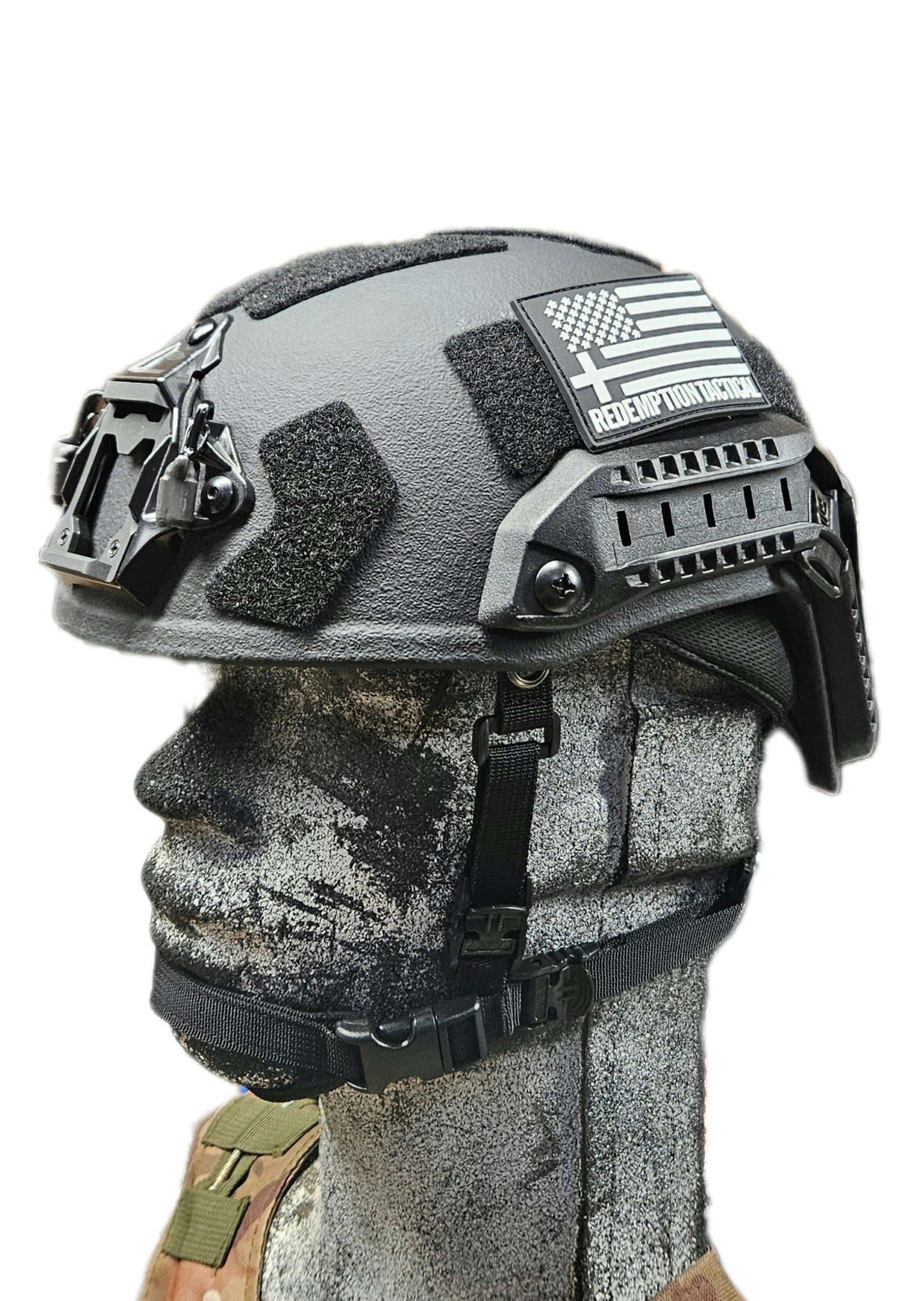 Ballistic Helmet RT2 High Cut Helmet: Tested to LEVEL IIIA (Included Arc Rails, Padding, Straps)