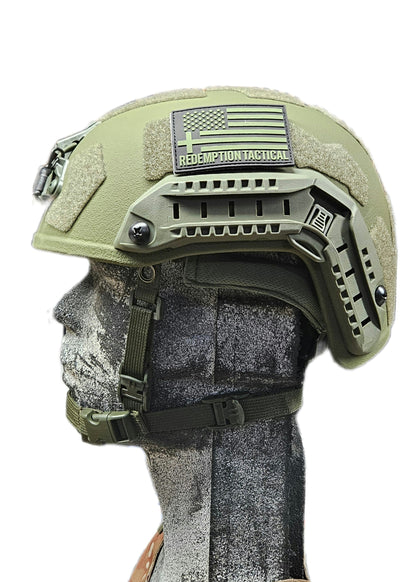 Ballistic Helmet RT2 High Cut Helmet: Tested to LEVEL IIIA (Included Arc Rails, Padding, Straps)