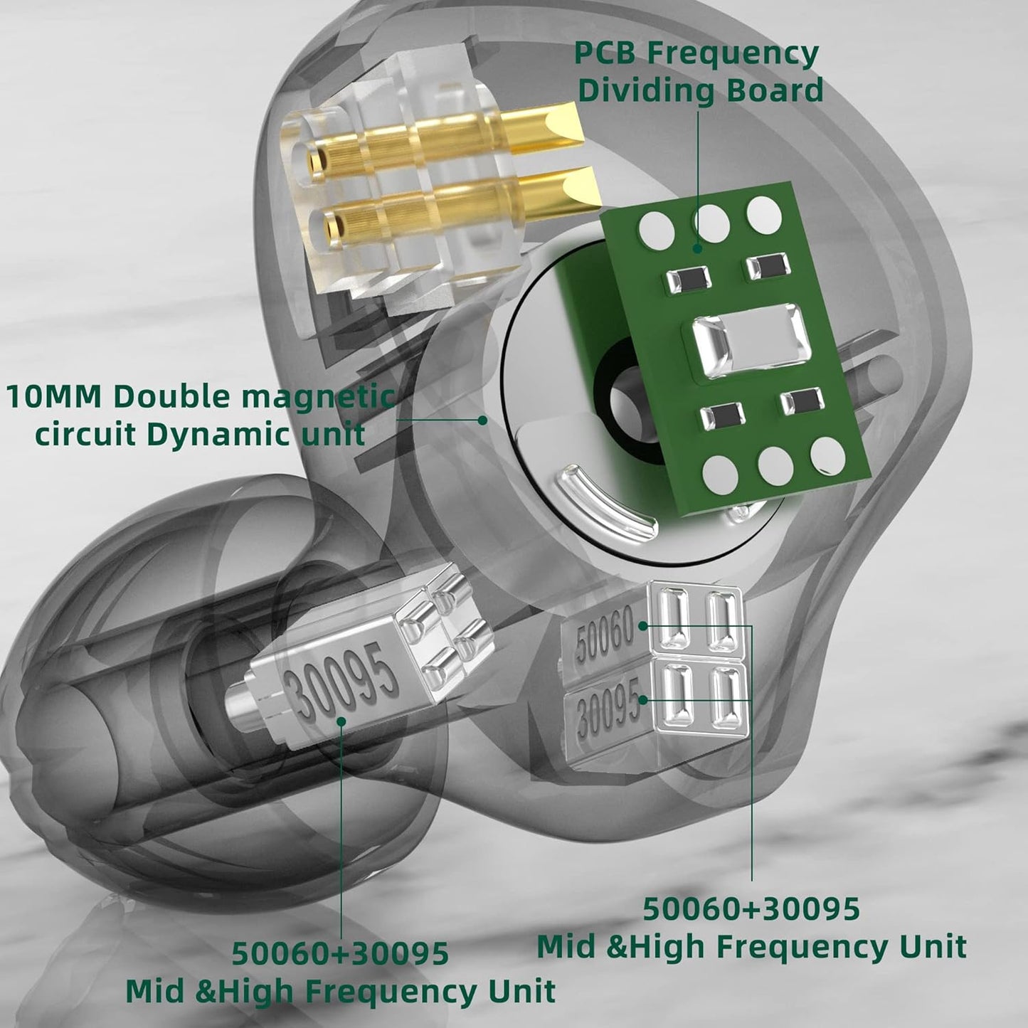 The Voltray Vault CCA C10 features a detailed PCB design with labeled components for 5000Hz and 3000Hz frequencies.