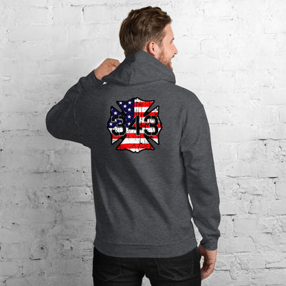 343 Never Forget Pullover Pocket Hoodie