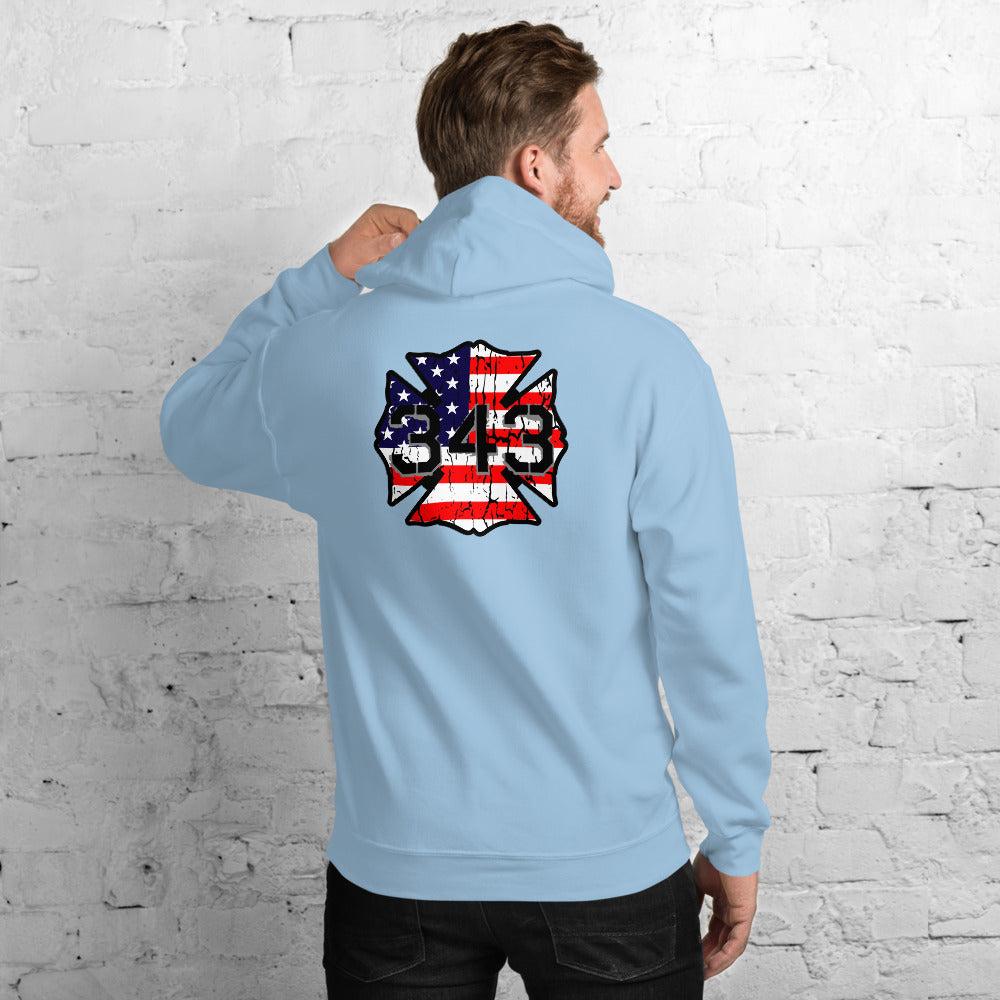 343 Never Forget Pullover Pocket Hoodie