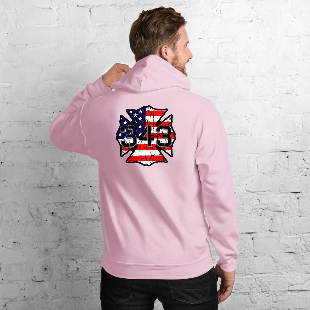 343 Never Forget Pullover Pocket Hoodie
