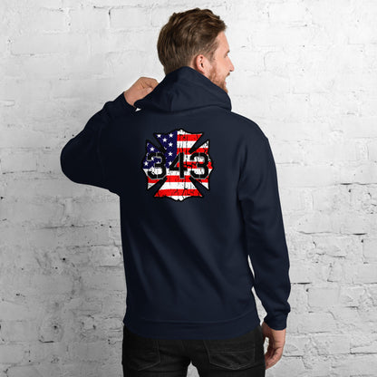 343 Never Forget Pullover Pocket Hoodie
