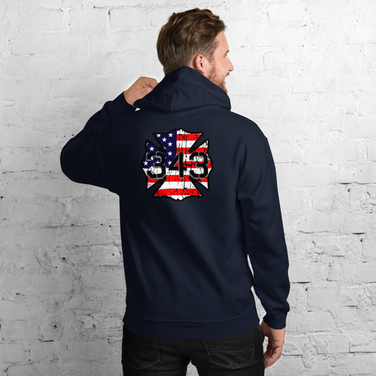 343 Never Forget Pullover Pocket Hoodie