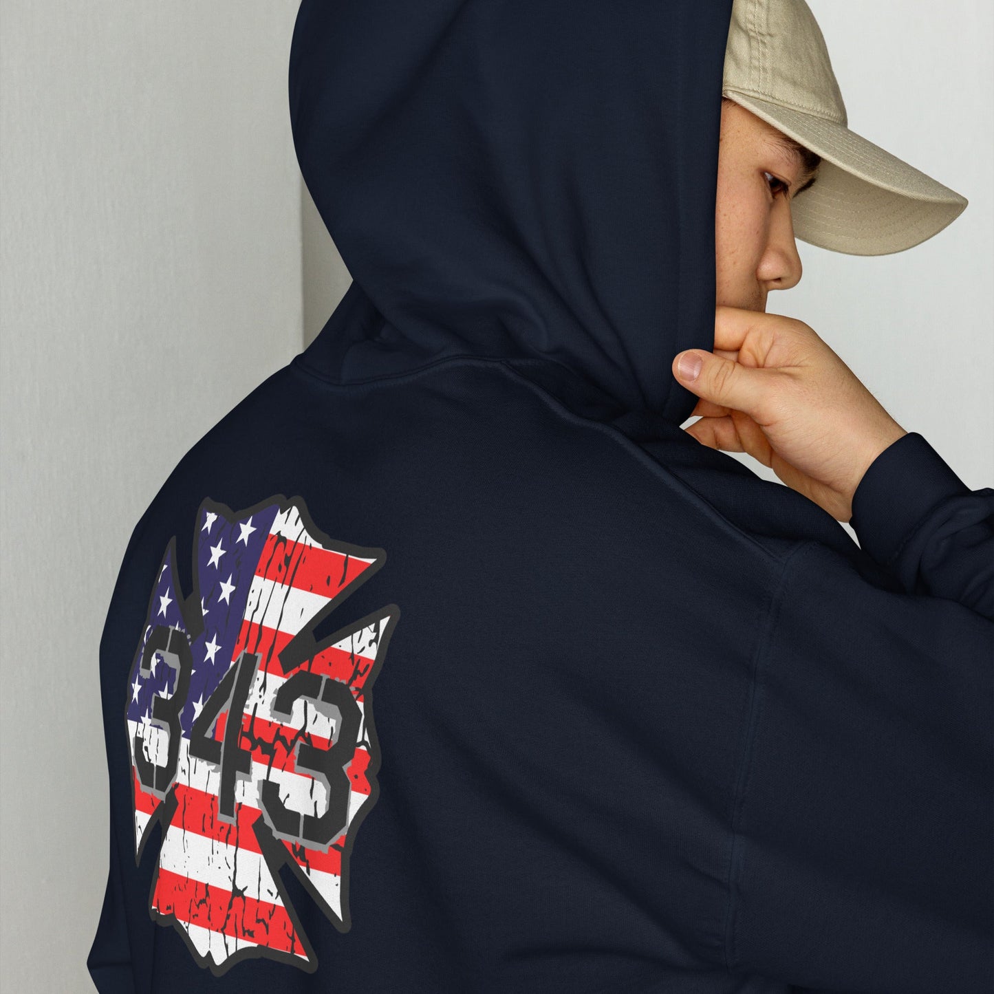 343 Never Forget Pullover Pocket Hoodie